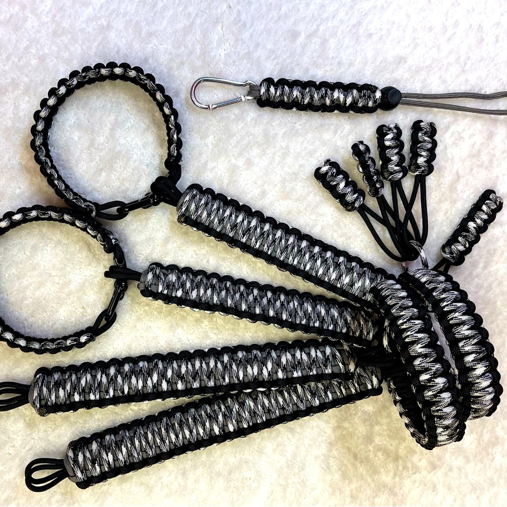 New Handmade 550 Paracord Grab Handle Set for use in a Jeep SxS Golf Cart